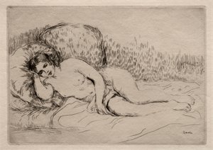 Femme nue couchée