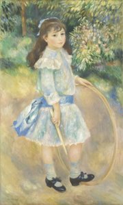 Fille avec un cerceau, 1885
