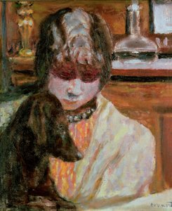 Femme avec un chien, c.1913