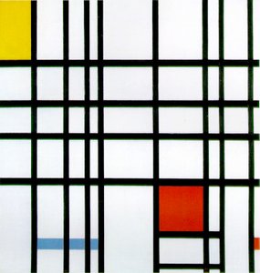 Composition avec rouge, jaune et bleu, 1921