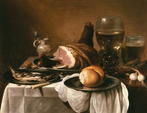 Nature morte avec jambon