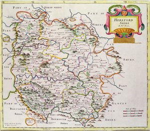 Carte du Herefordshire