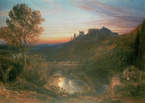 La ville au coucher du soleil