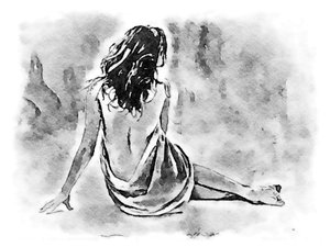 Femme après le bain