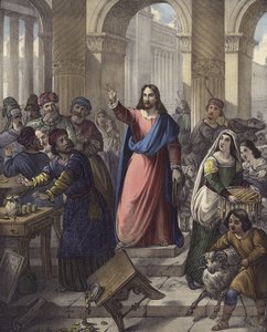 Christ purifie le Temple