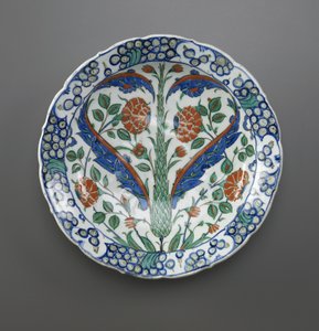 Plat, Iznik, dynastie ottomane, 1570-75