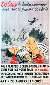 Affiche française contre la guerre de Corée, 1950