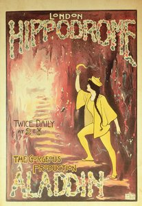 Aladdin : affiche du London Hippodrome