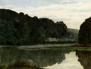 Paysage avec héron, 1868