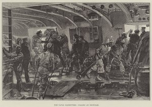 Les manœuvres navales, ravitaillement d