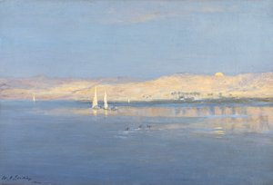Lever de lune sur le Nil, 1900