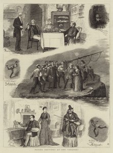 Esquisses volantes aux théâtres