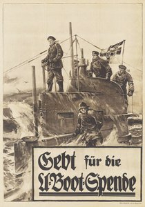 Donnez à la Donation Sous-marine. Affiche, 1917