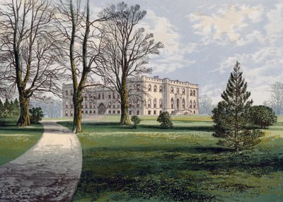 Château de Kimbolton, Cambridgeshire, fin 19ème siècle - A F Hydon