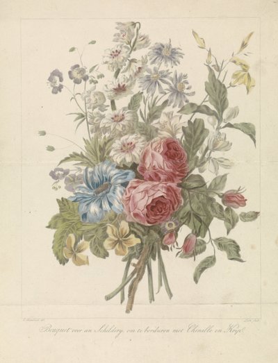 Bouquet, modèle pour broderie - A. Lutz