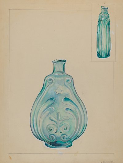 Bouteille en verre - A. Zaidenberg