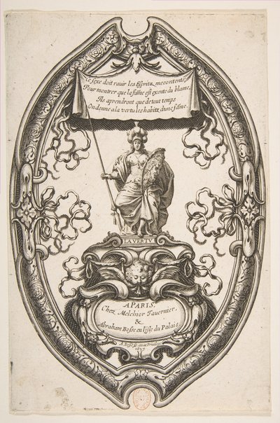 Vertu: Athéna, 1637 - Abraham Bosse