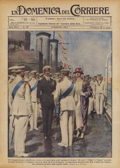 Les hommages étrangers à la Marine italienne - Achille Beltrame