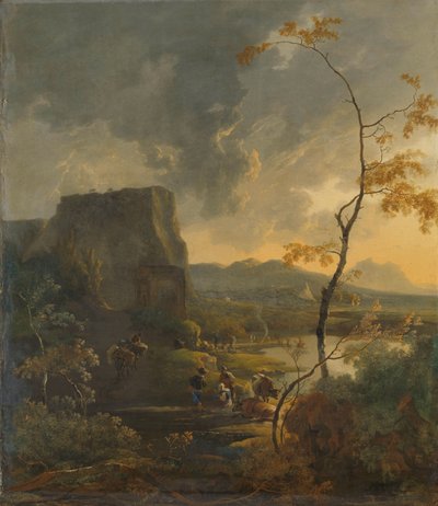 Paysage italien avec ancien Tempietto - Adam Pijnacker