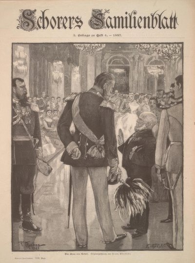 Une scène du bal de cour - Adolph Menzel