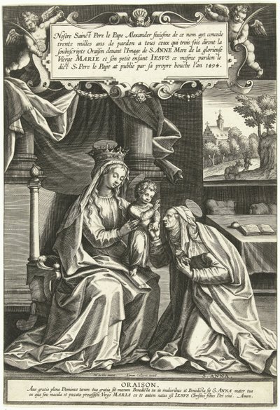 Anne en trois - Adriaen Collaert