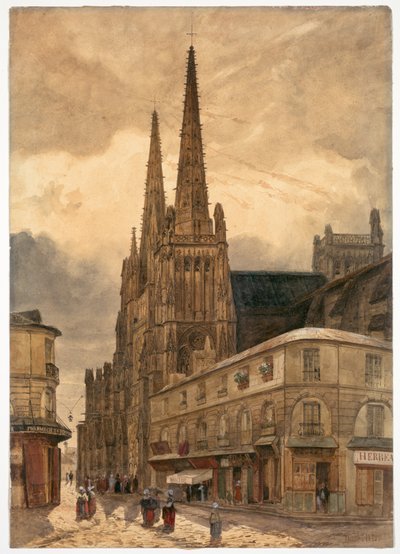 Cathédrale Sainte-André de Bordeaux, 1832 - Adrien Dauzats