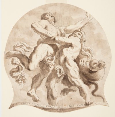 Hercule et Antée - After Annibale Carracci