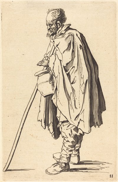 Mendiant avec Pot - After Jacques Callot