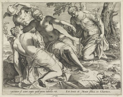 Mercure et les Grâces - Agostino Carracci