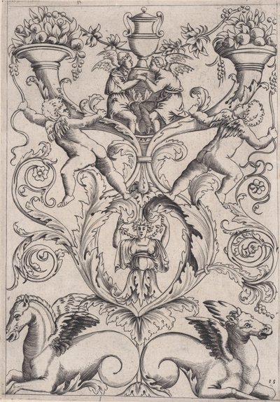 Panneau ornemental, vers 1514-36 - Agostino Veneziano