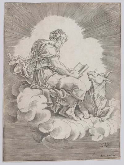 Saint Luc, 1518 - Agostino Veneziano