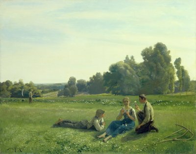 Faneurs au repos, 1890 - Aime Perret