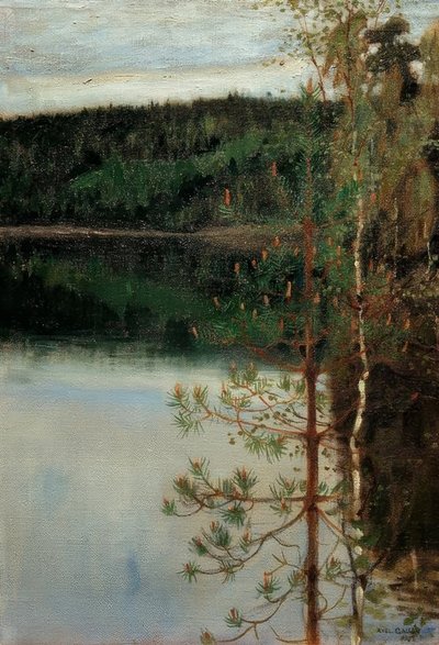 Vue sur un lac - Akseli Valdemar Gallen Kallela