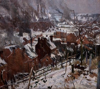 Paysage industriel sous la neige - Albert Baertsoen