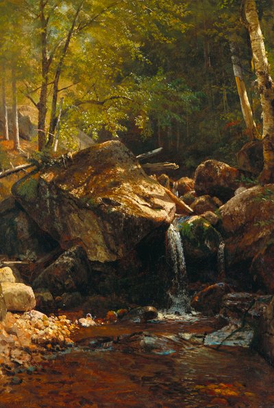 Cascade Thompson, Montagnes Blanches - Albert Bierstadt