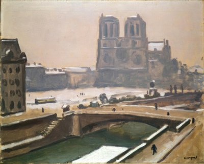 Notre-Dame sous la neige - Albert Marquet