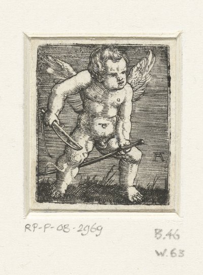 Putto avec un cheval bâton - Albrecht Altdorfer