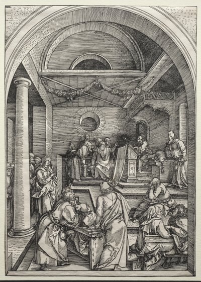 Le Christ disputant avec les docteurs - Albrecht Dürer