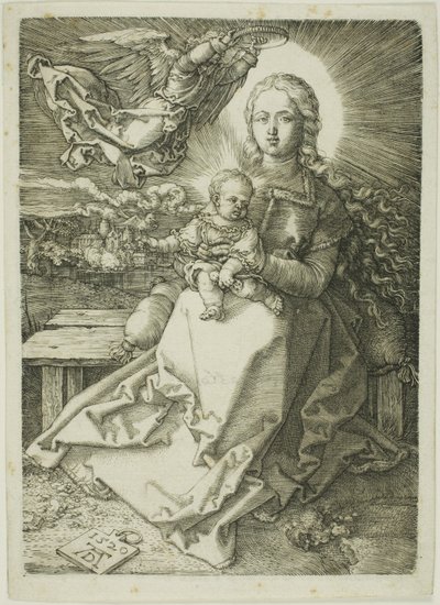 Madonna couronnée par un ange - Albrecht Dürer