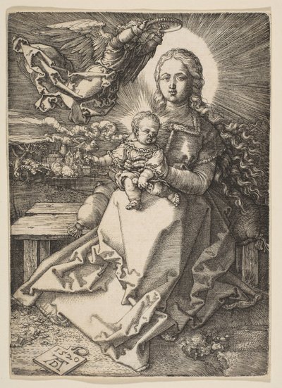 Madone couronnée par un ange - Albrecht Dürer