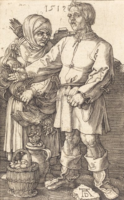 Couple de Paysans au Marché, 1519 - Albrecht Dürer