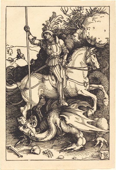 Saint Georges tuant le dragon - Albrecht Dürer