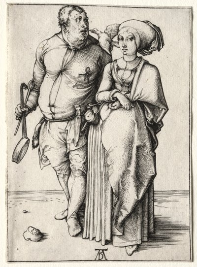 Le cuisinier et sa femme, probablement 1497 - Albrecht Dürer