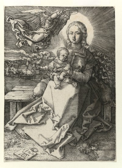 La Madone couronnée par un ange, 1520 - Albrecht Dürer