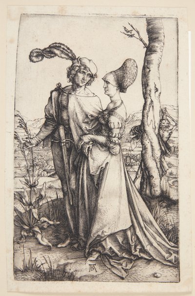 Jeune couple menacé par la mort - Albrecht Dürer