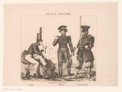 Trois militaires français (France militaire) - Alexandre Lacauchie