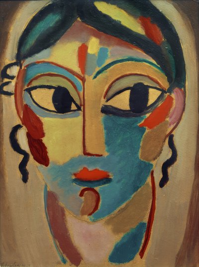 Tête mystique : tête de fille (de face) - Alexej von Jawlensky