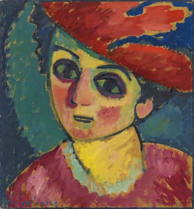 Chapeau rouge - Alexej von Jawlensky