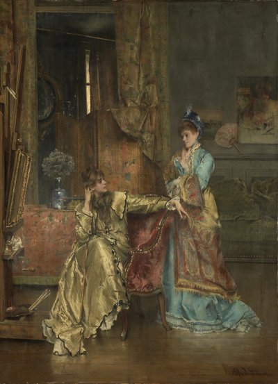 La Visite - Alfred Emile Stevens