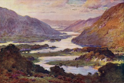 Lacs de Killarney depuis la route de Kenmare - Alfred Heaton Cooper